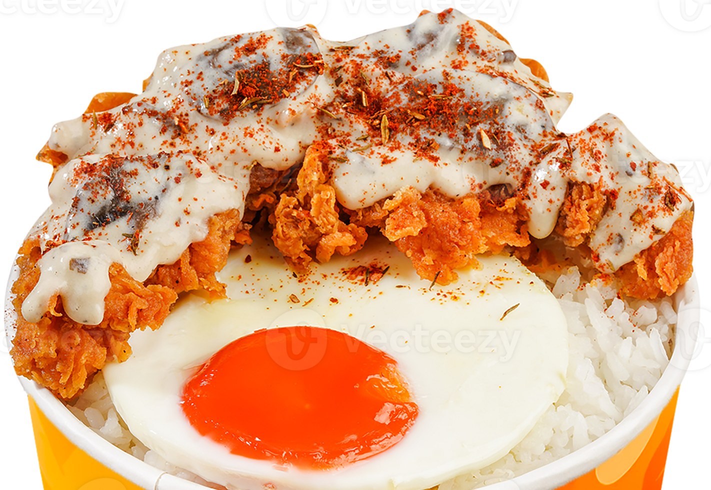 Truffle Chicken Mushroom Sauce with egg png