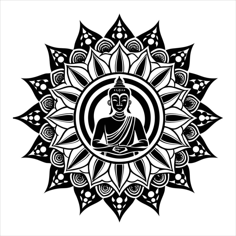 Buddhist Mandala royalty- vector