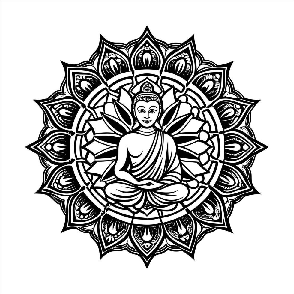 Buddhist Mandala royalty vector