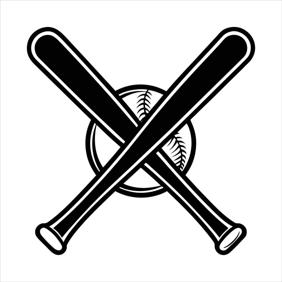 Crossed Bats Pictures, Images and Stock vector
