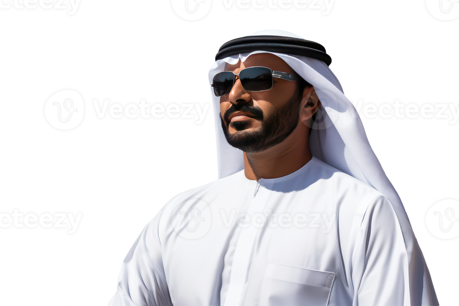 Isolated Arabic Man Wearing Sunglasses Created By Character . png