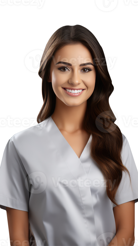 Cheerful Charming Cheering Woman wearing Grey V Shape Neck Dress. A Fictitious Character Created By . png