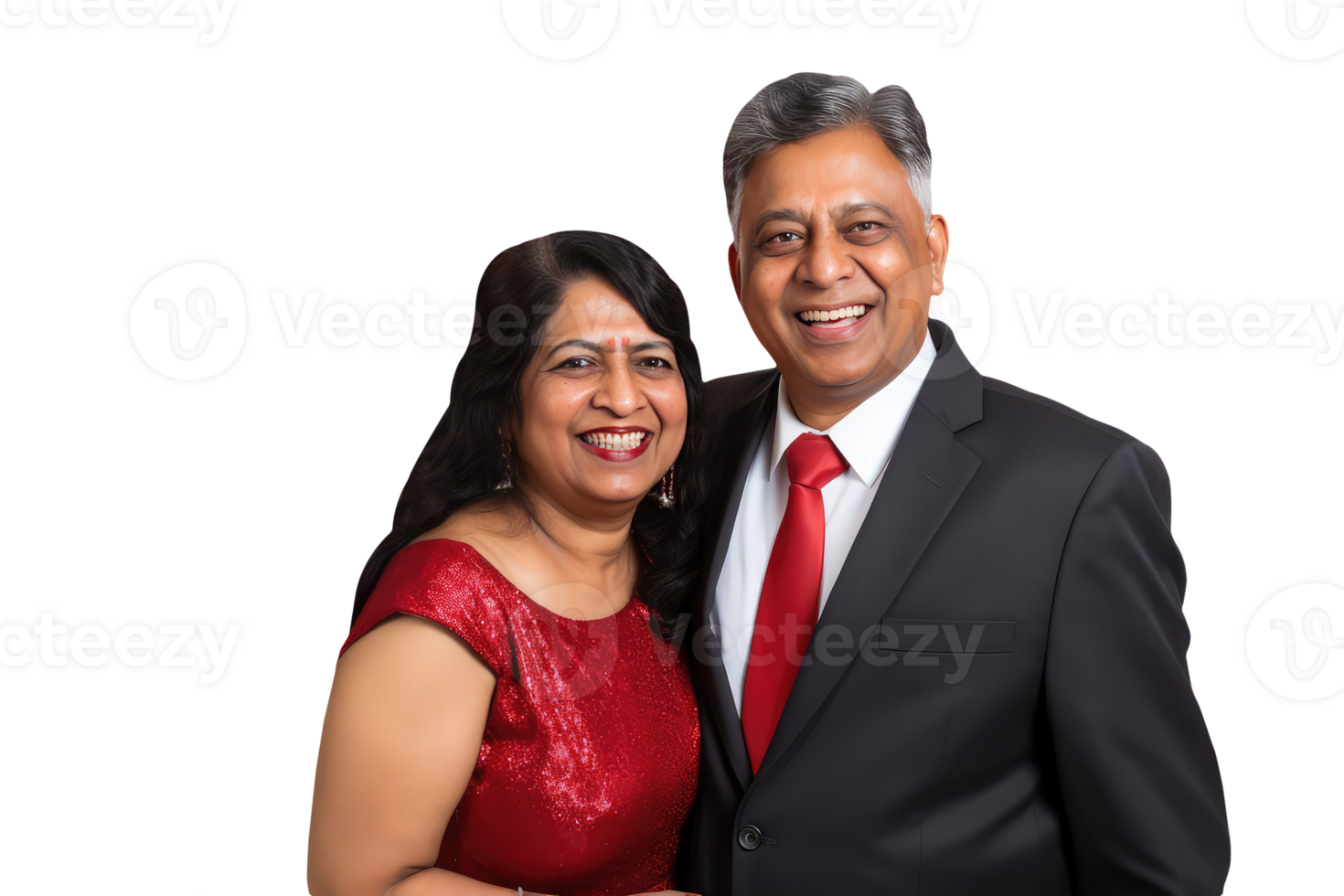 Happy Middle Age Indian Couple Hugging and Standing to Close. A Fictitious Character Created By . png
