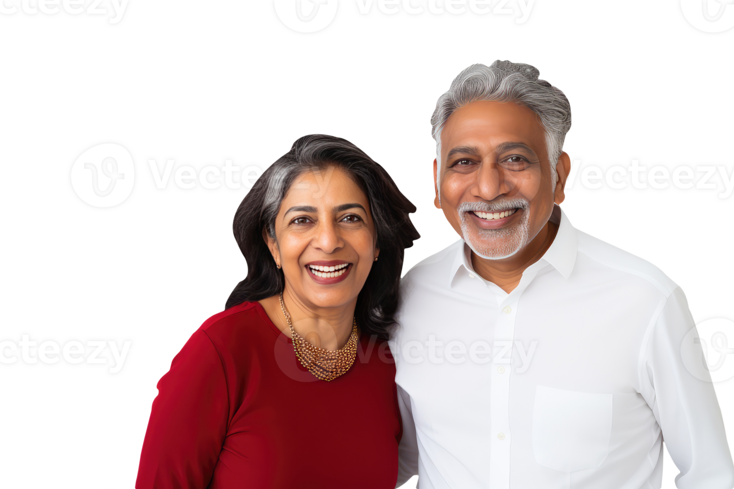 Happy Middle Age Indian Couple Hugging and Standing to Close. A Fictitious Character Created By . png
