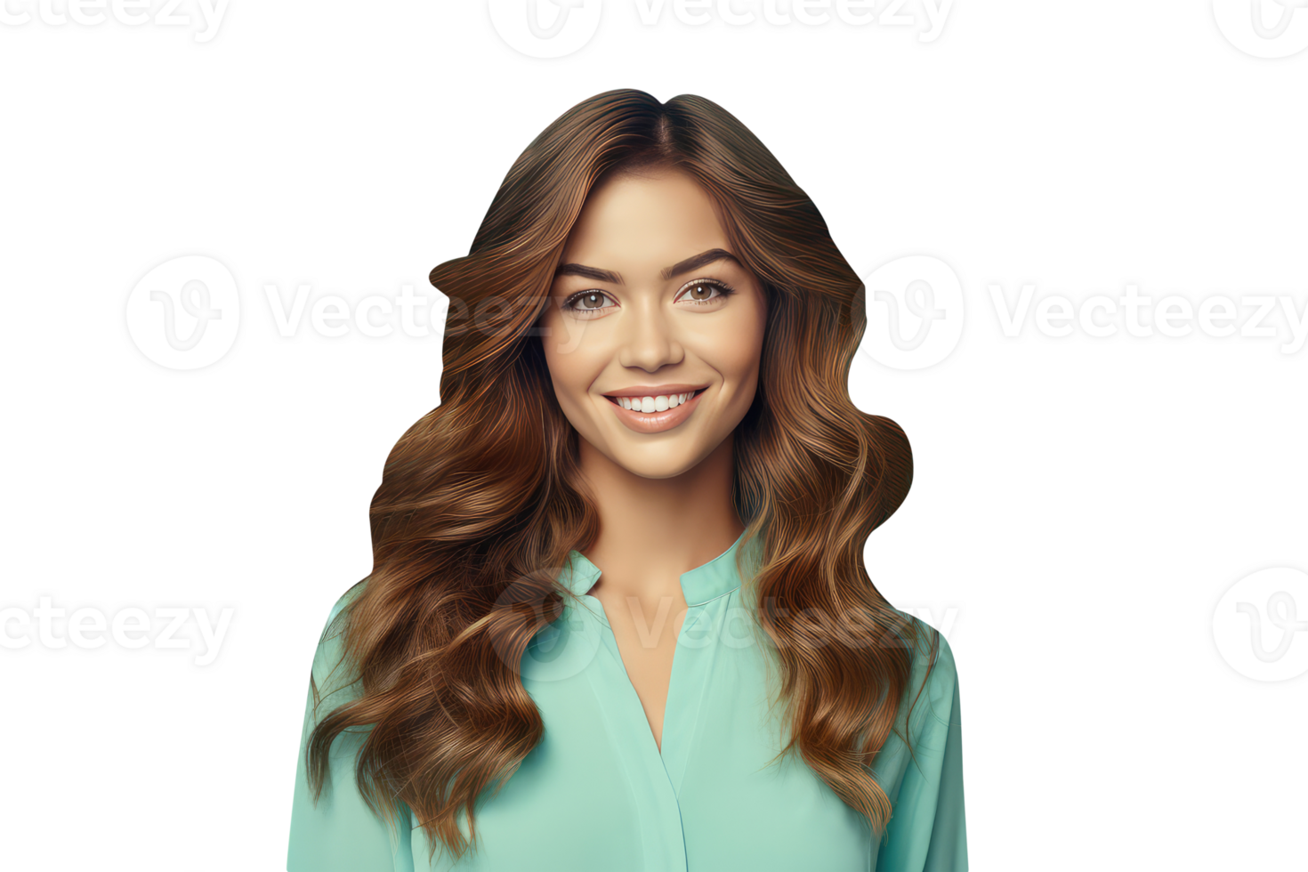 Beautiful Smiling Blonde Woman with Bright Teet and Golden Hair. A Ficitious Character Created By . png