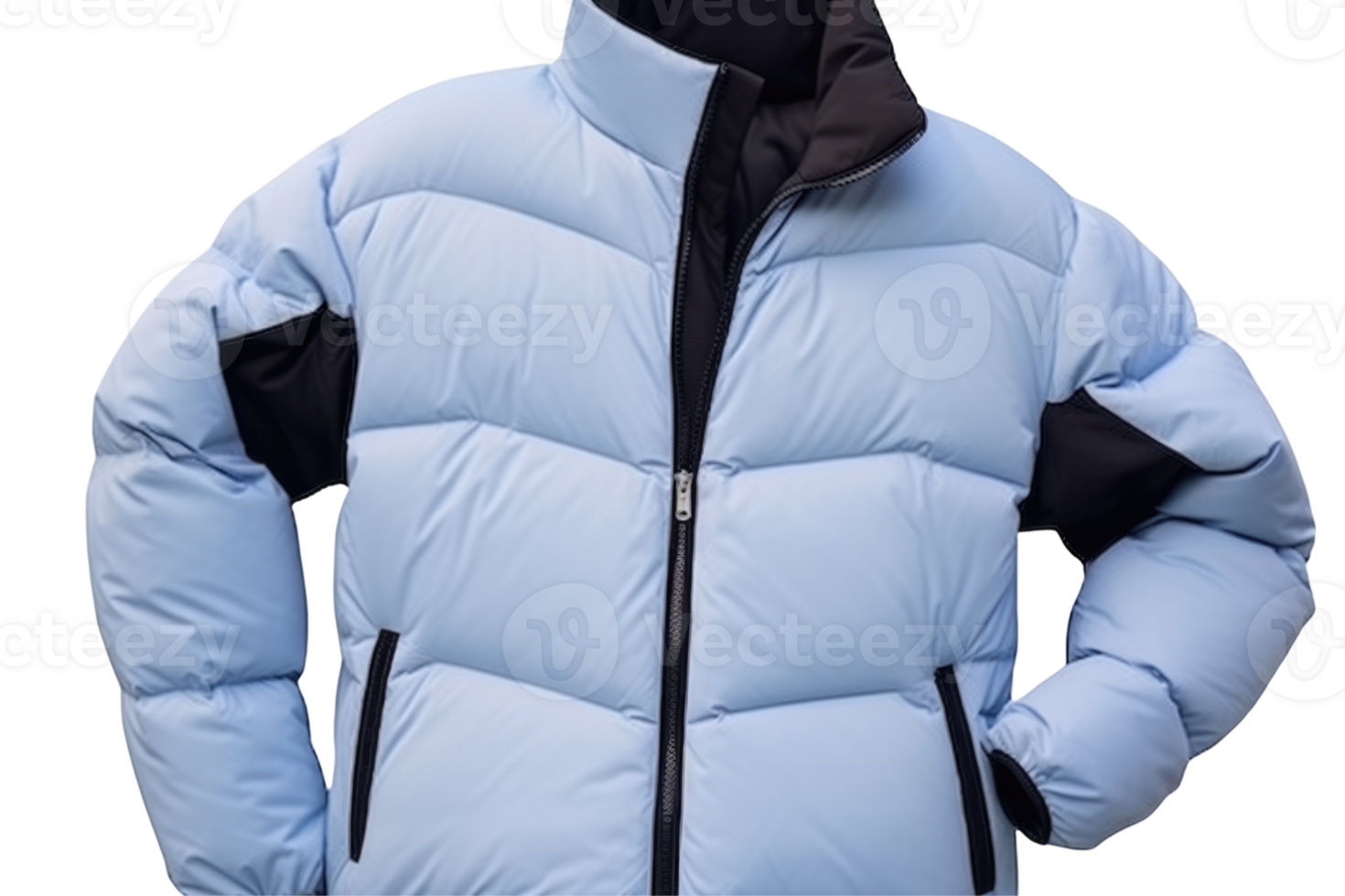 Puffer Jacket Isolated for Winter Season. png