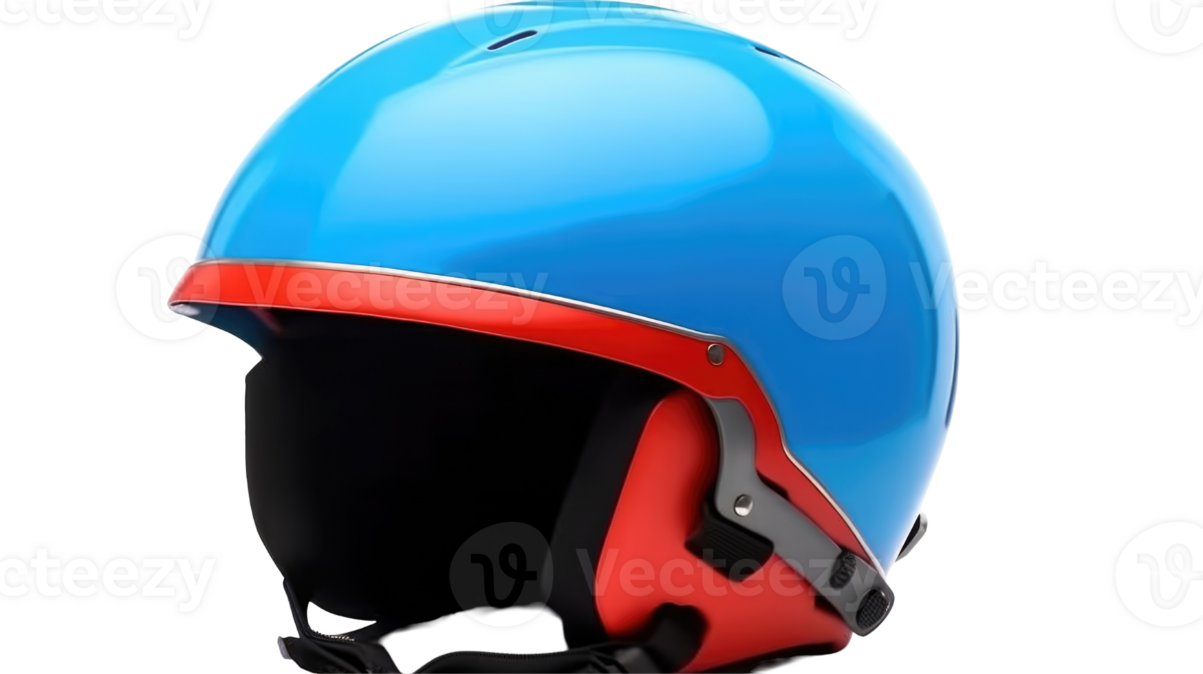 Realistic Blue Biker Helmet Element for Protection and Safety. png