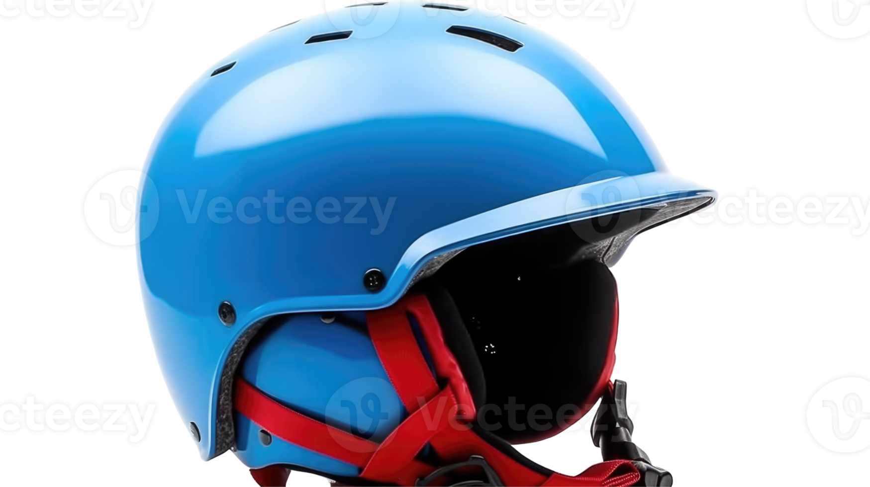 Realistic Blue Biker Helmet Element for Protection and Safety. png