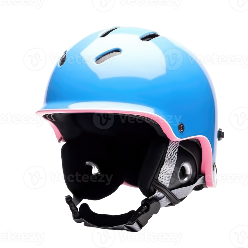 Realistic Blue Biker Helmet Element for Protection and Safety. png