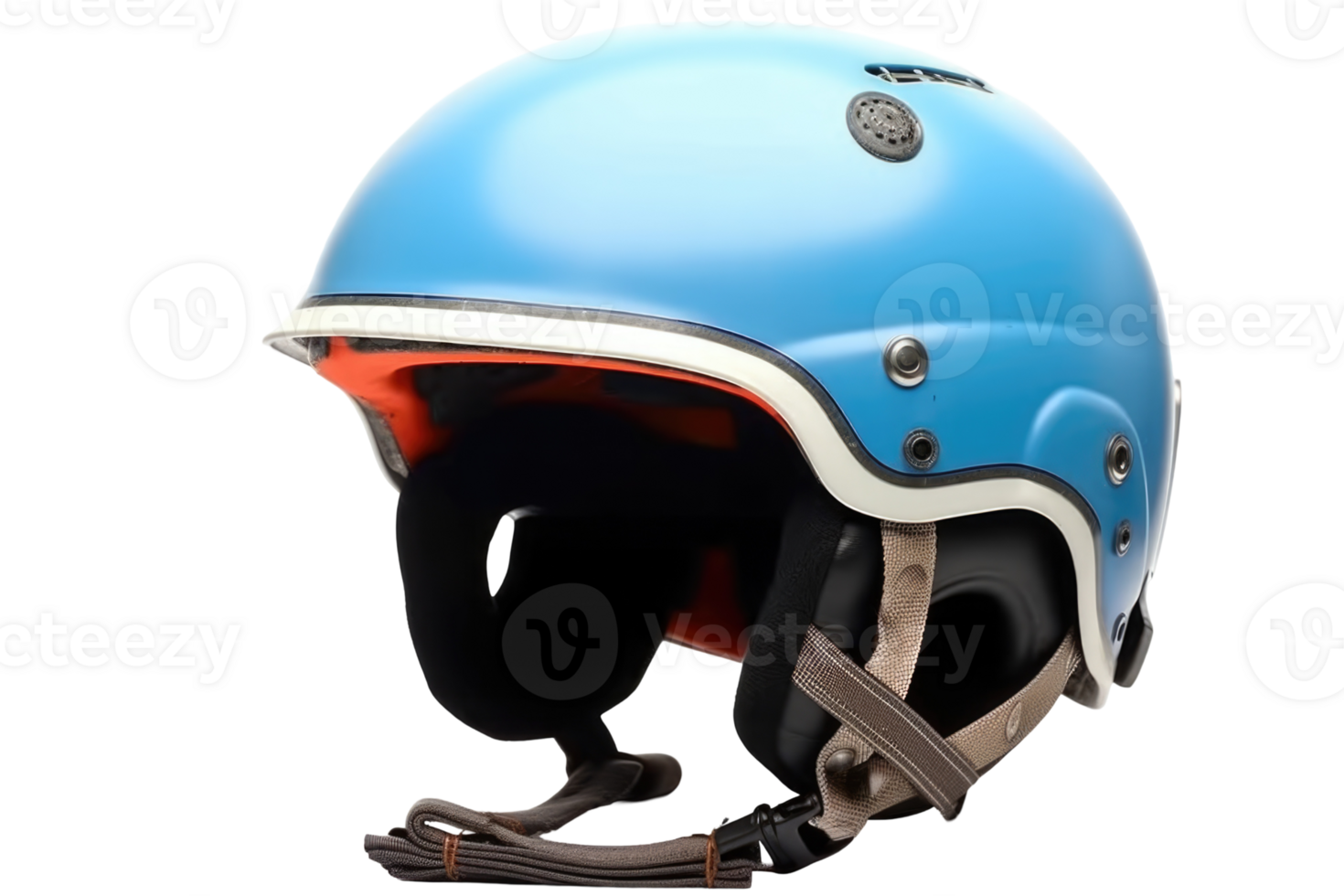 Realistic Blue Biker Helmet Element for Protection and Safety. png