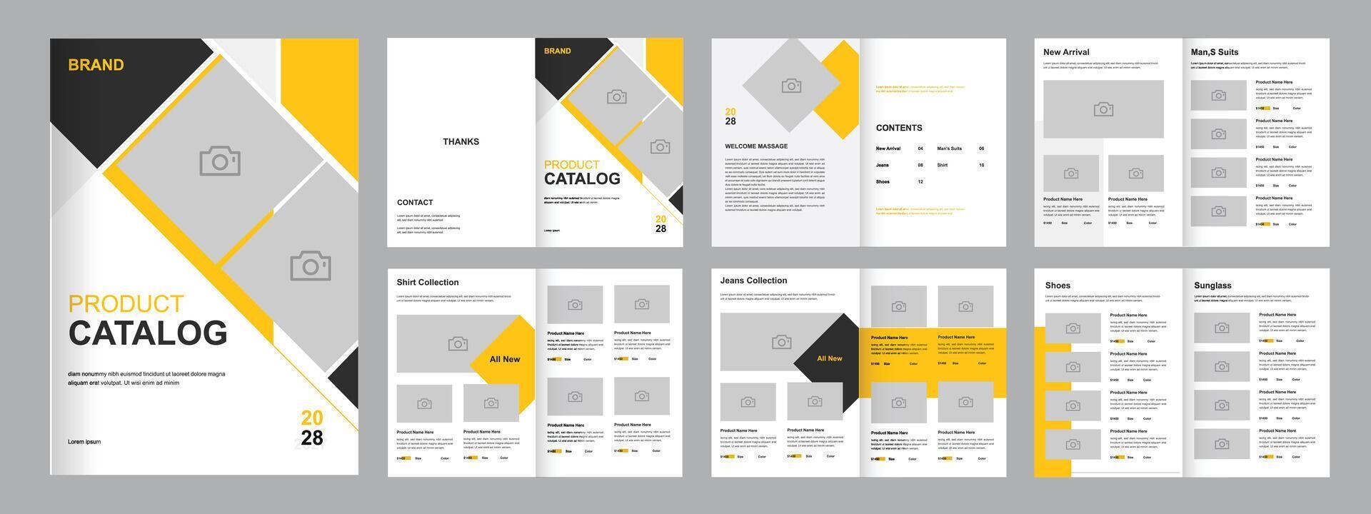 Modern Product Catalog layout template, Catalog or Product Catalogue Design vector