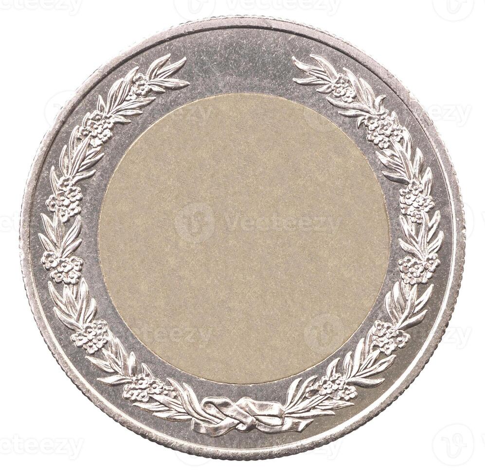 Blank coin isolated photo