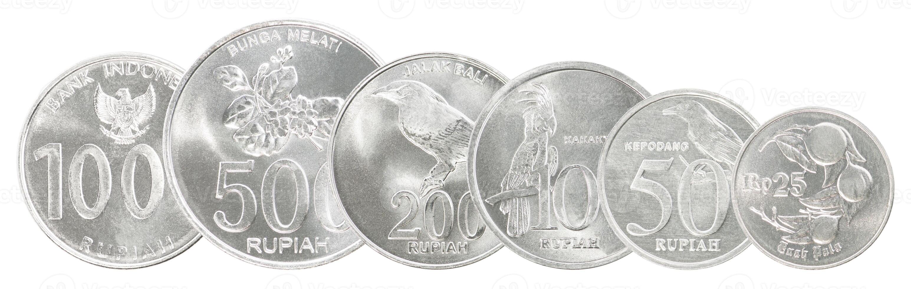 set of Indonesia coins photo