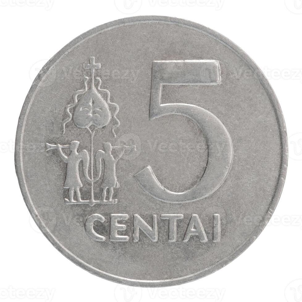 Coin Lithuanian cents photo