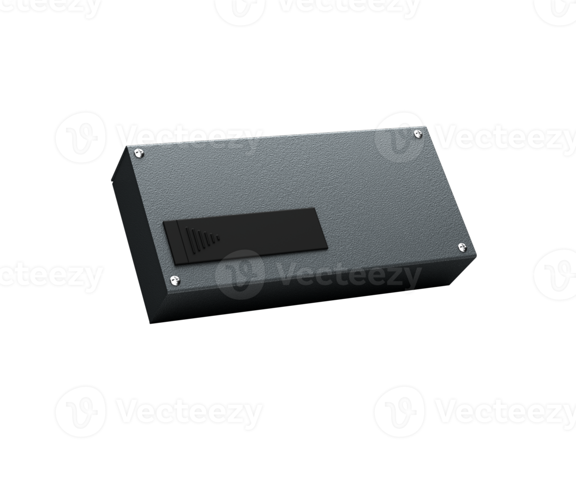 High Quality Of Modern Sleek Gray Safe Lock With Circular Dials And Textured Finish 3D Illustration png