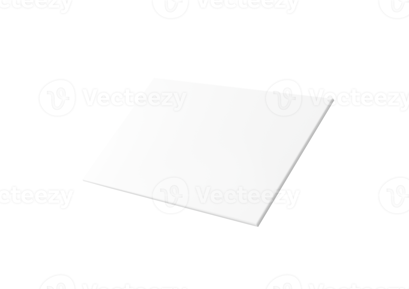 A Clean Business Card Mockup Design Showcasing A Branding Card Template 3D Illustration png