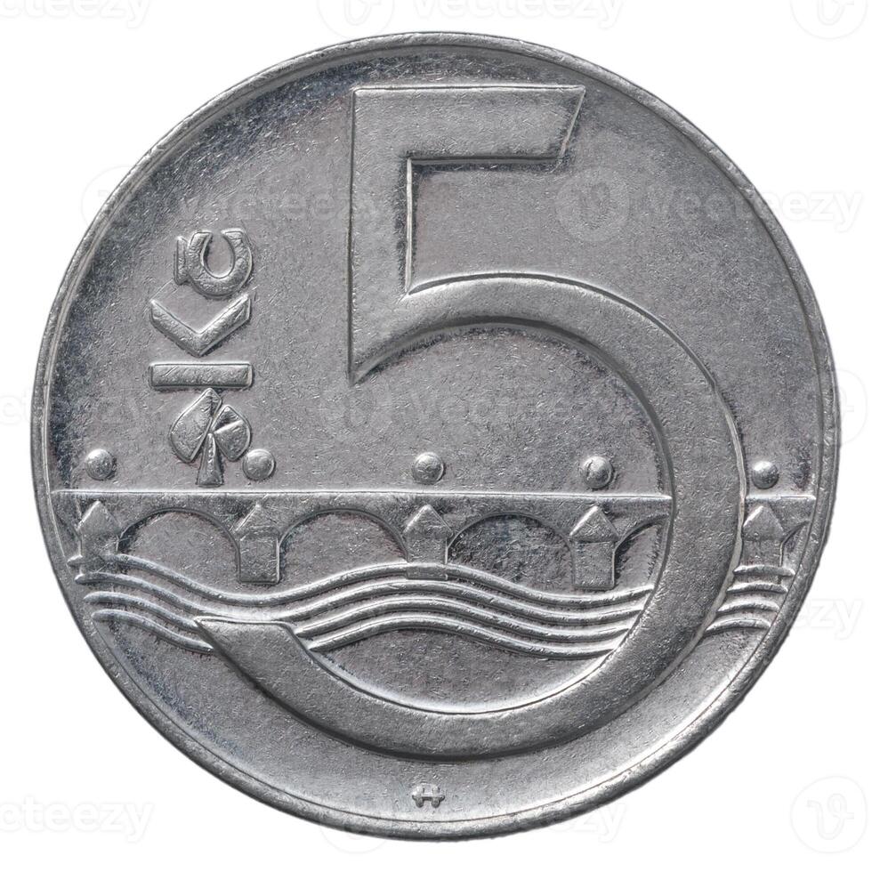 czech koruna coin photo