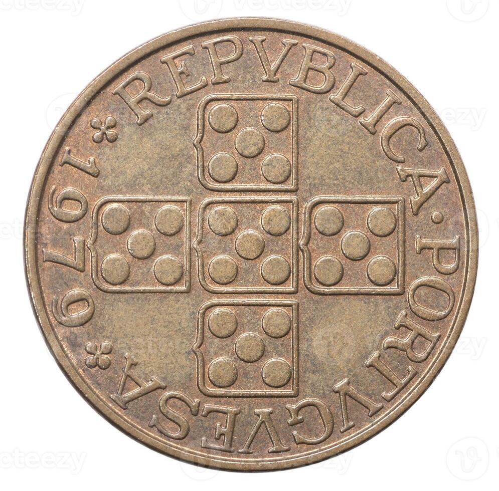 old Portuguese escudo coin photo
