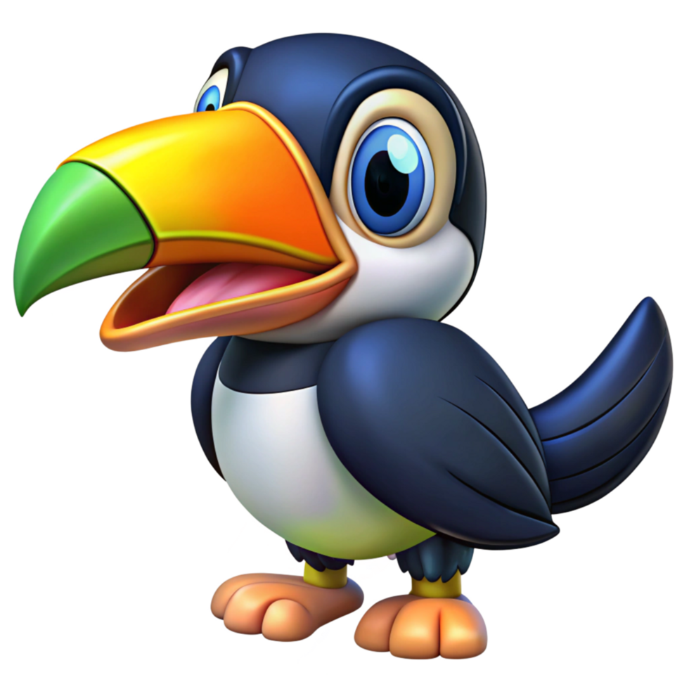 Close-Up of a Toucan Bird in the Wild png