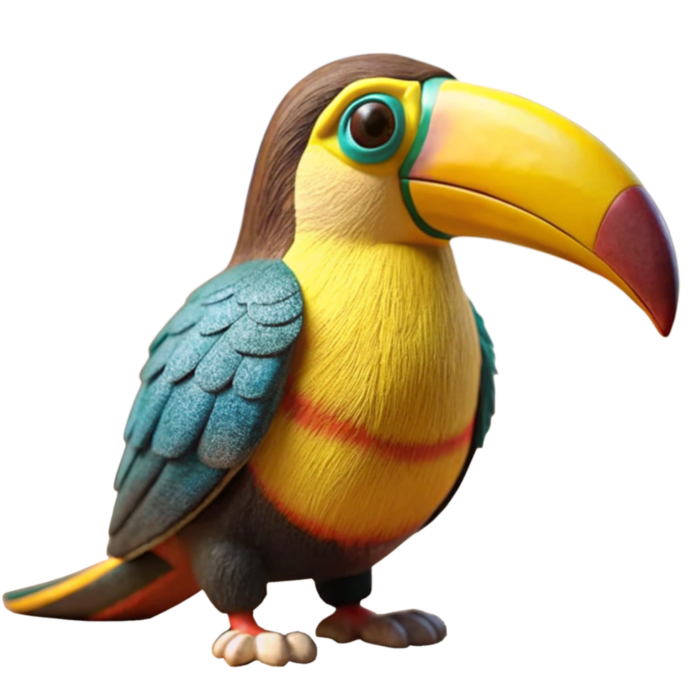 Exotic Jungle Scene with a Toucan png