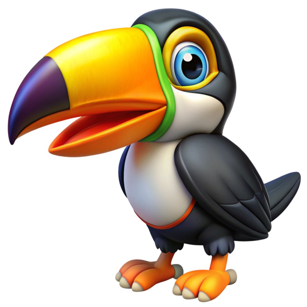Toucan Perched Gracefully on a Jungle Tree png