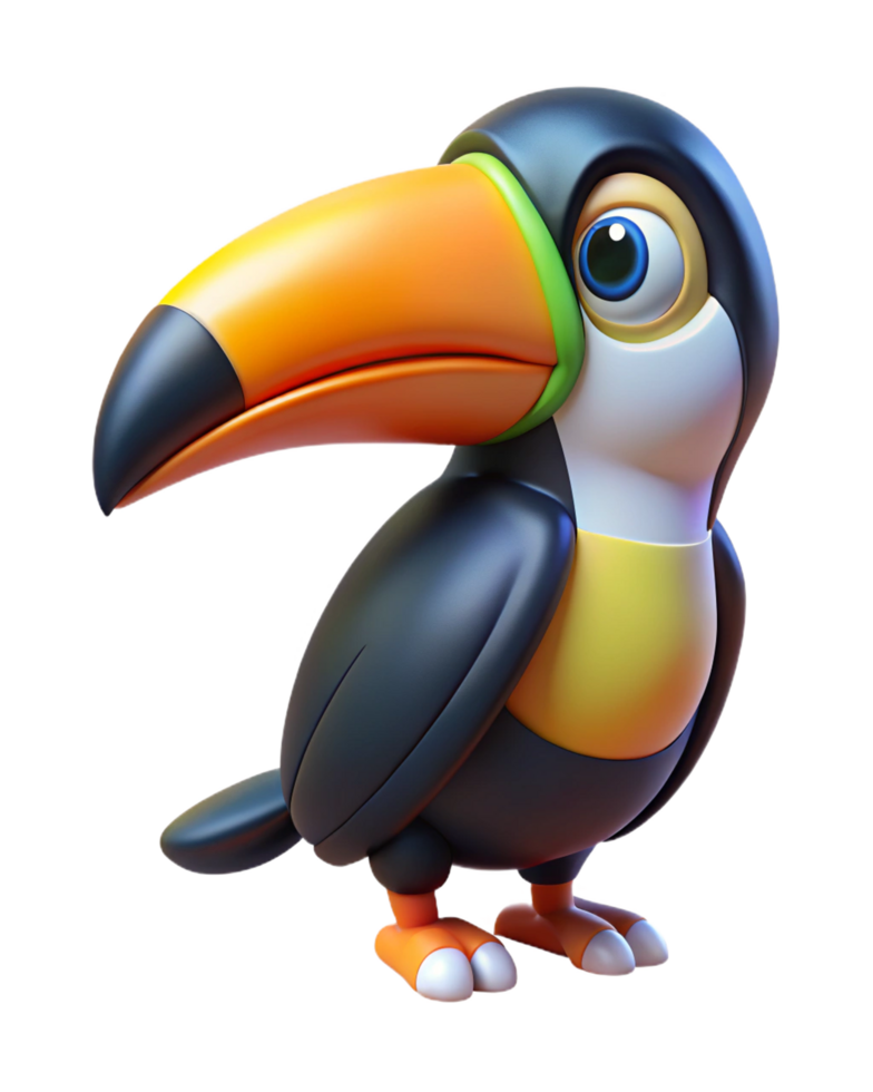 Close-Up Portrait of a Tropical Toucan png