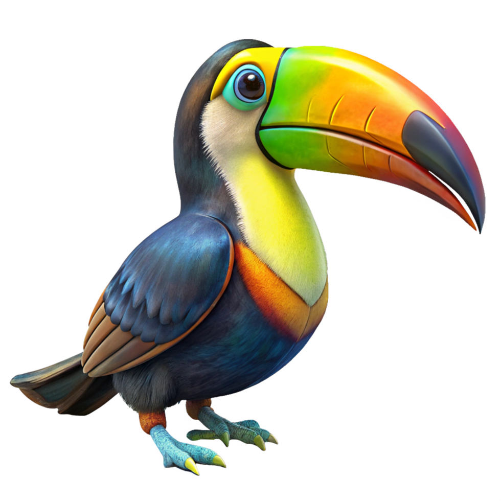 Stunning Toucan in a Rainforest Canopy png