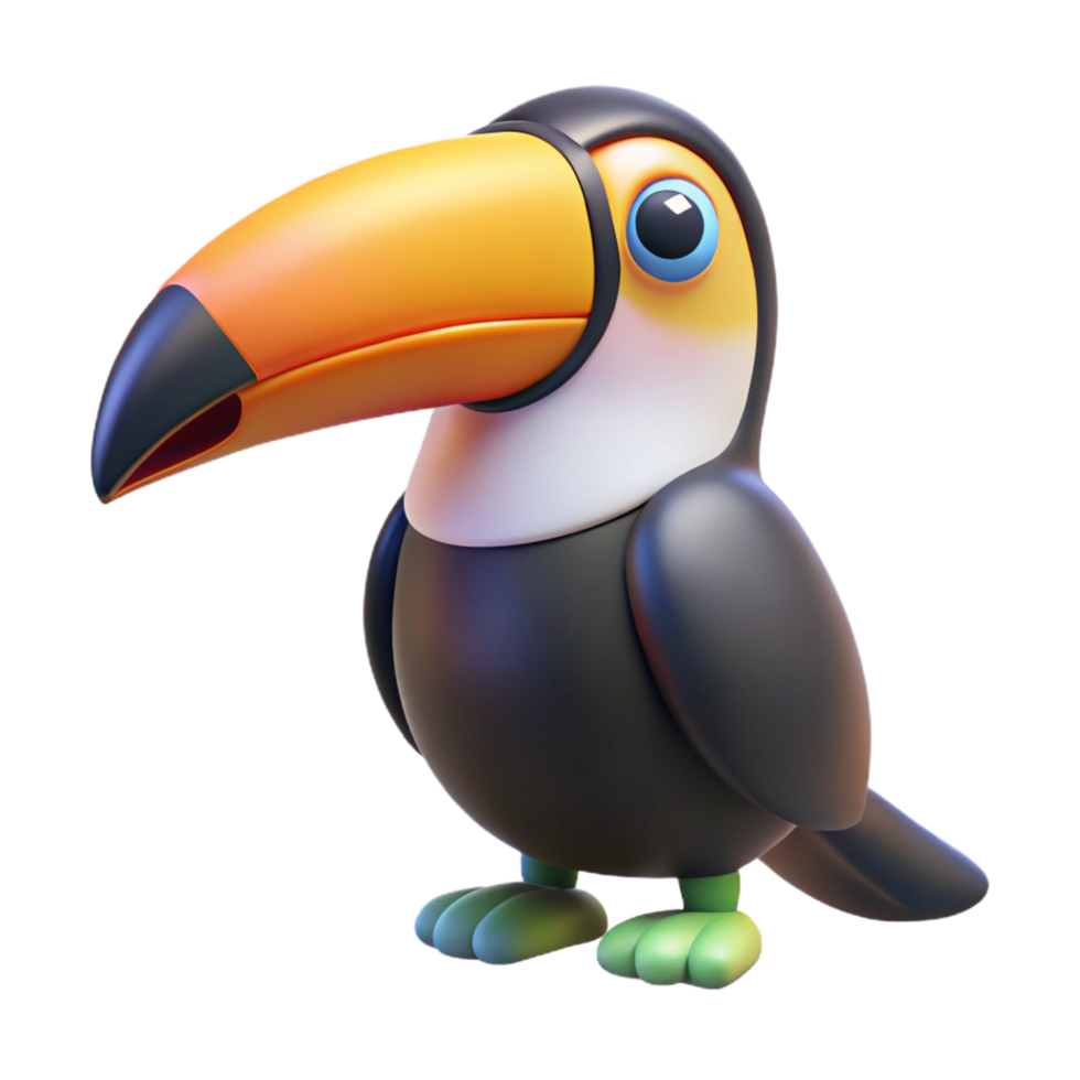 Exotic Toucan Perched on a Branch png