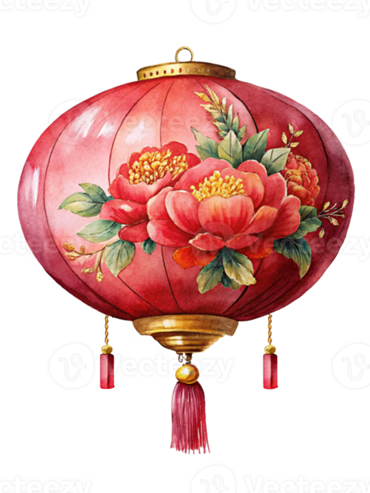 Chinese New Year a classic round chinese lantern png