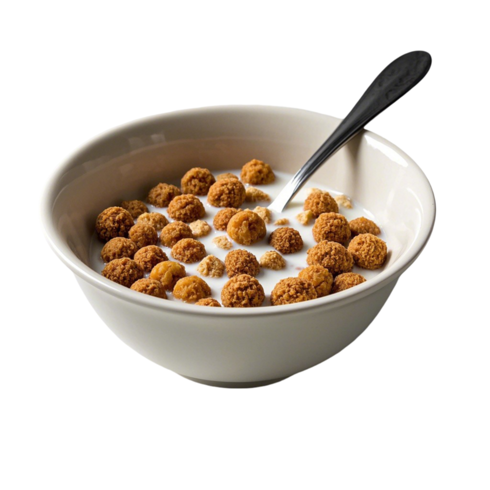 Cereal with Milk in a Bowl png
