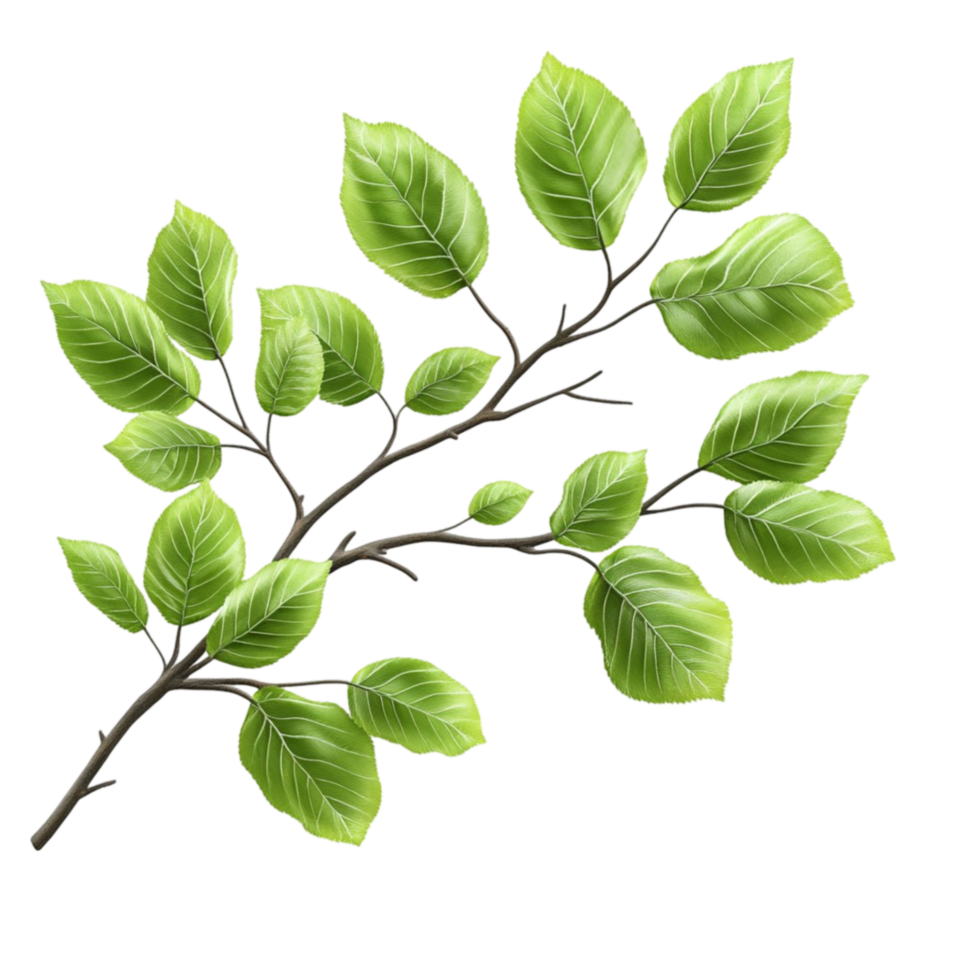 Green Leaf Branch png