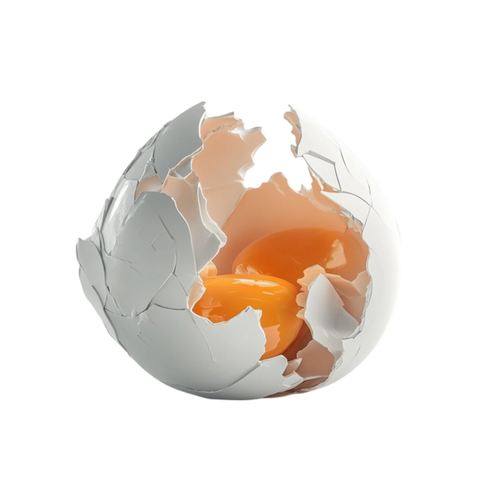 Cracked Raw Egg png