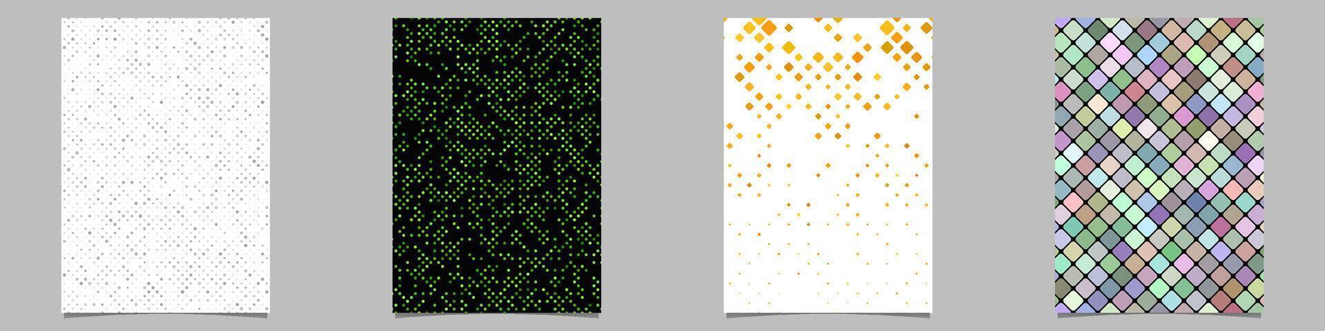 Abstract geometrical brochure background collection vector