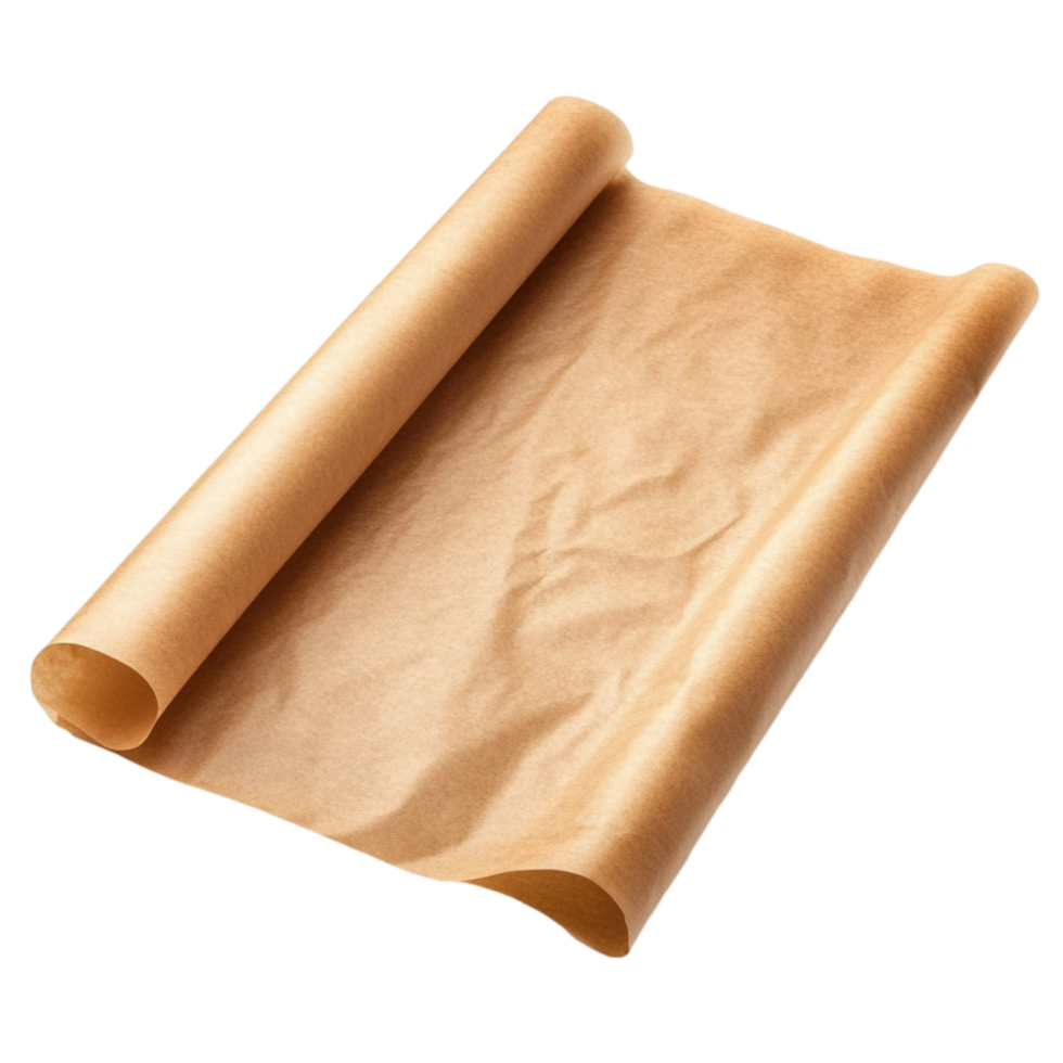 Paper Sheet Slightly Rolled png