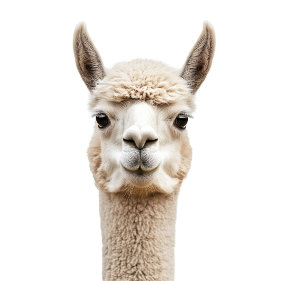 Alpaca Looking at Camera png