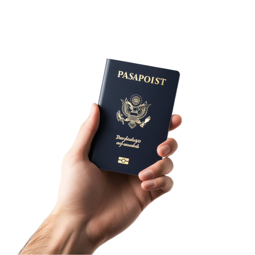 Simple Black Passport png