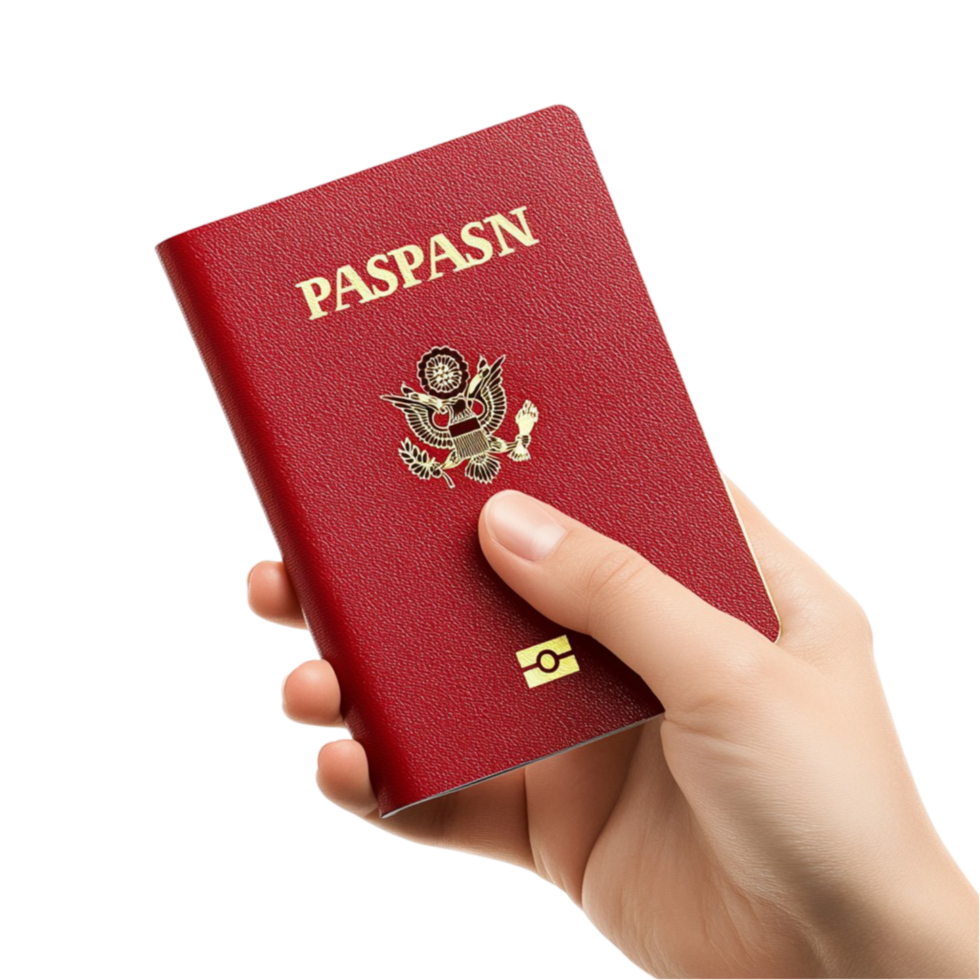Maroon Passport Display png