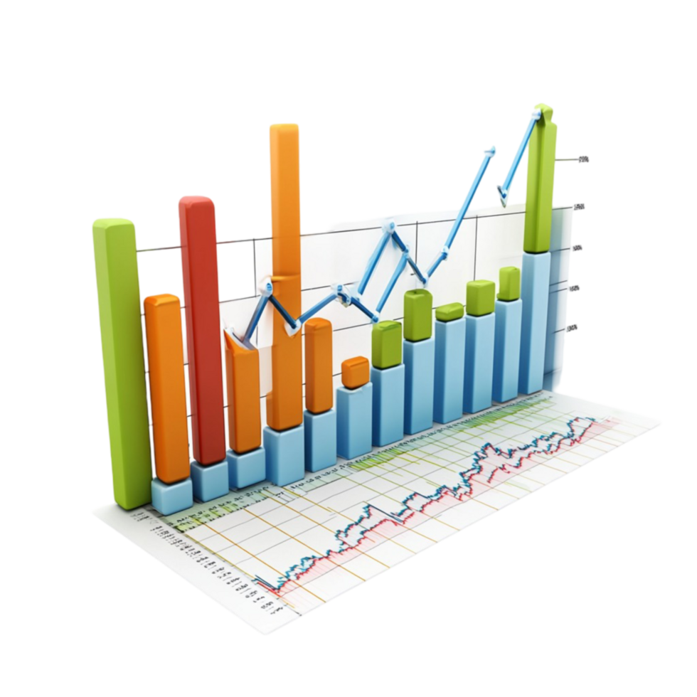 Colorful Bar Graph for Data Insights png