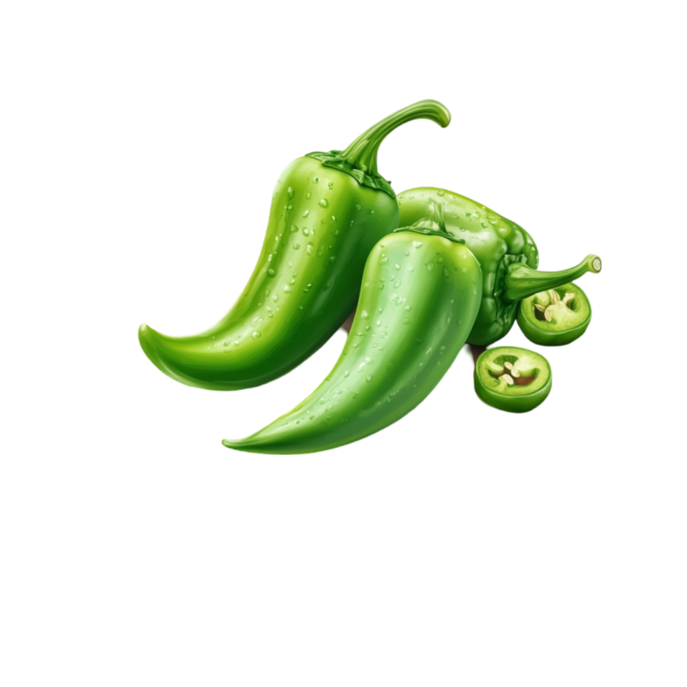 Fresh Green Chilis png