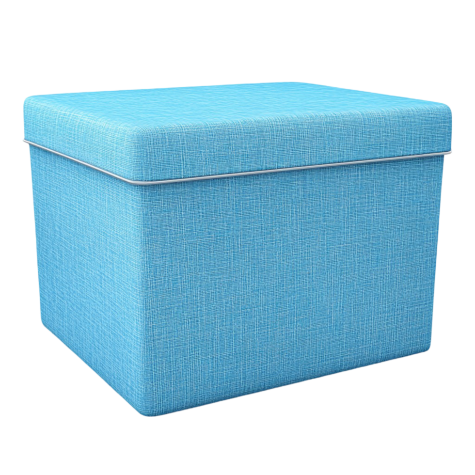Blue Foldable Fabric Storage Box png