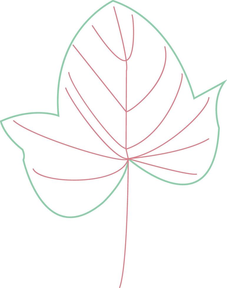 Home Decor A Simple Leaf Print vector