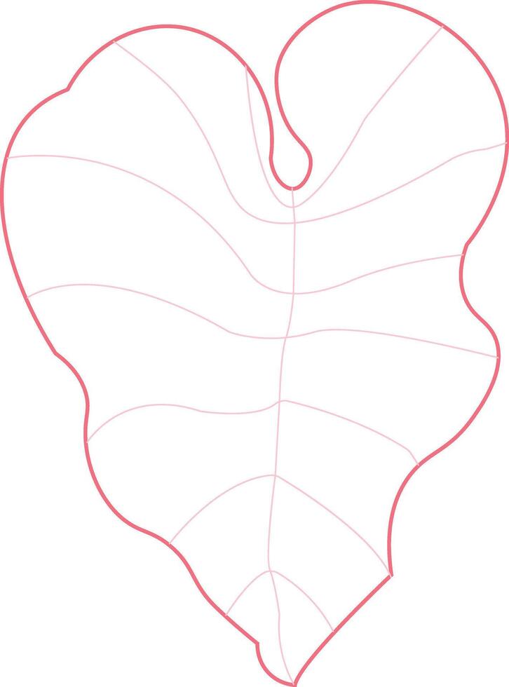 Nature's Artwork A Simple Leaf Sketch vector