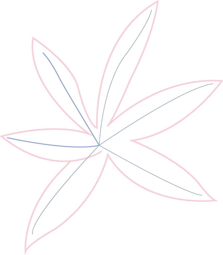 Tropical Escape A Minimalist Leaf Design vector
