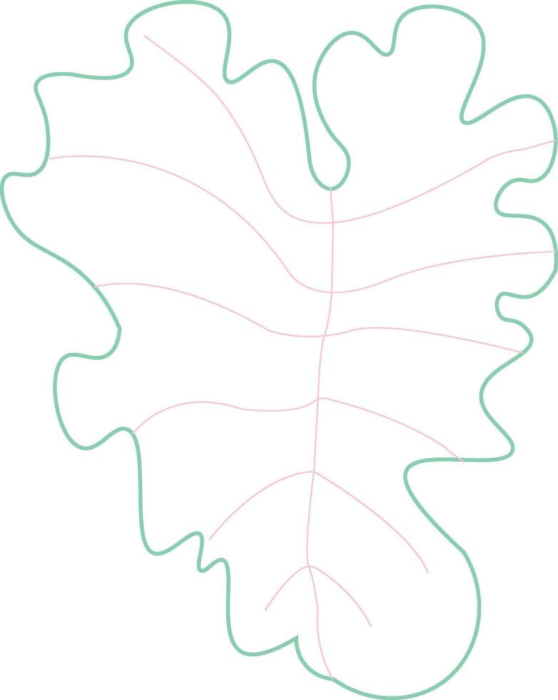 Urban Jungle A Monstera Leaf Illustration vector