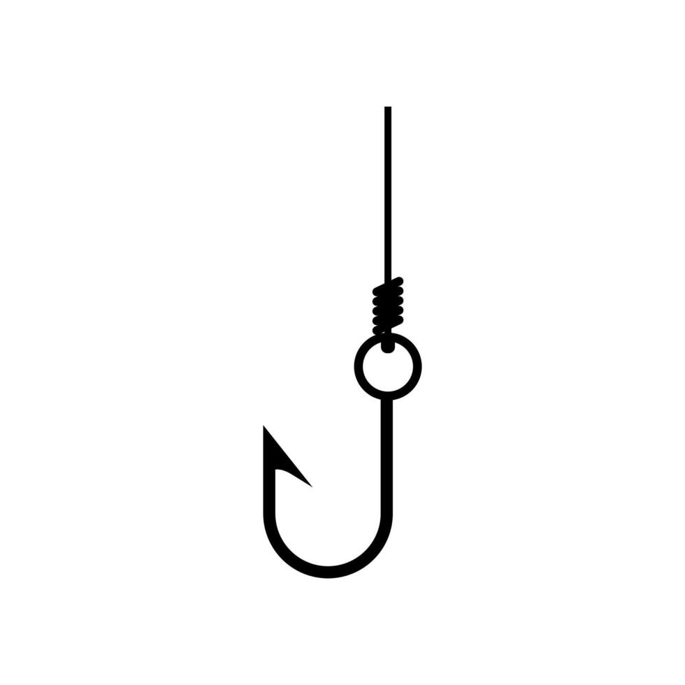 Fishing hook icon symbol sign design vector