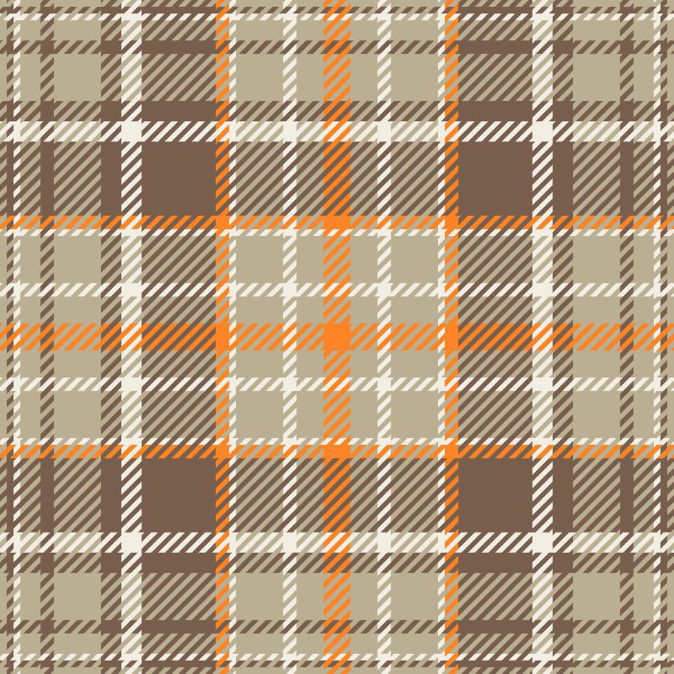 Presentation tartan check, naked plaid seamless texture. Industry fabric pattern textile background in orange and pastel colors. vector