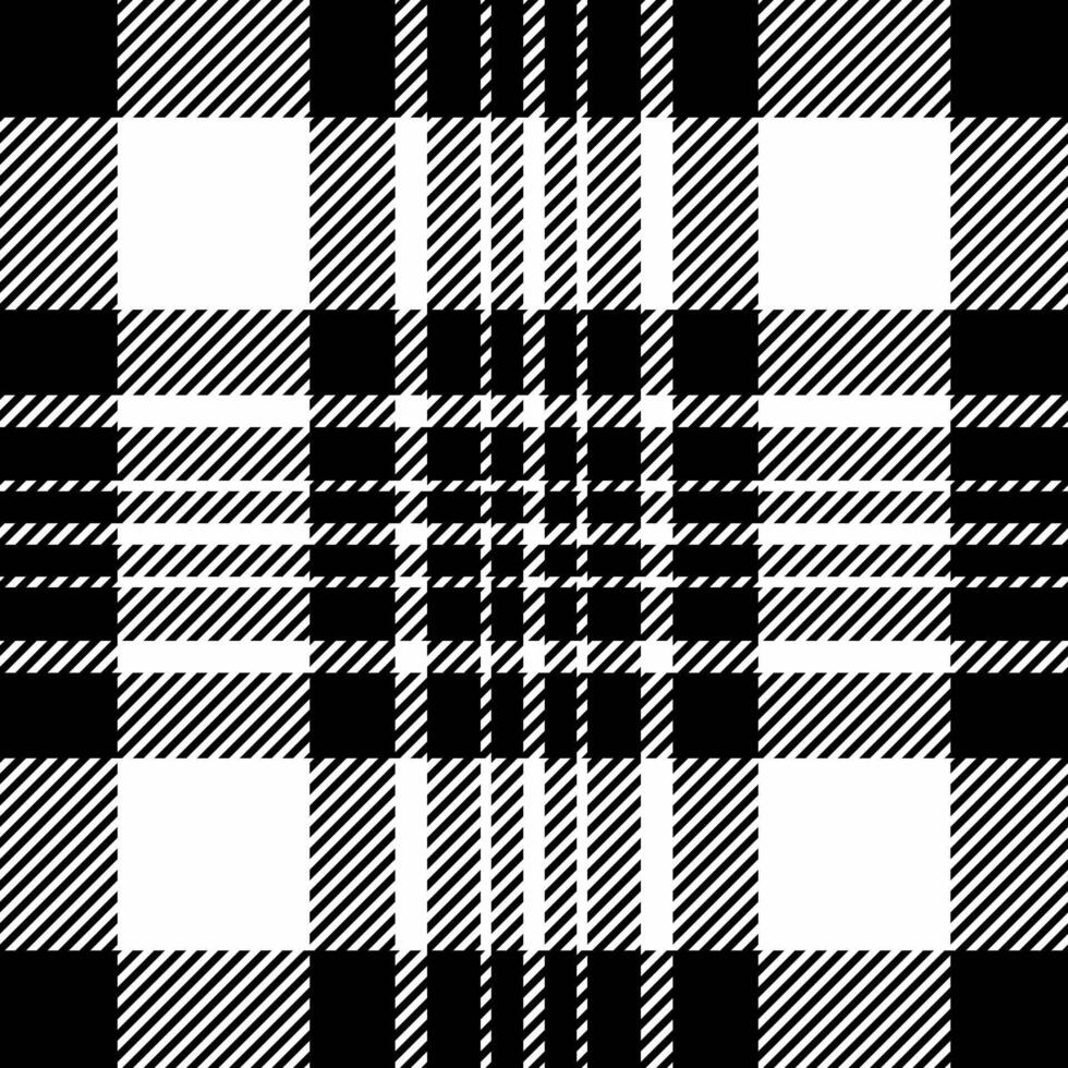 Bathroom texture pattern fabric, genuine textile check. Hounds tooth tartan background seamless plaid in black and white colors. vector