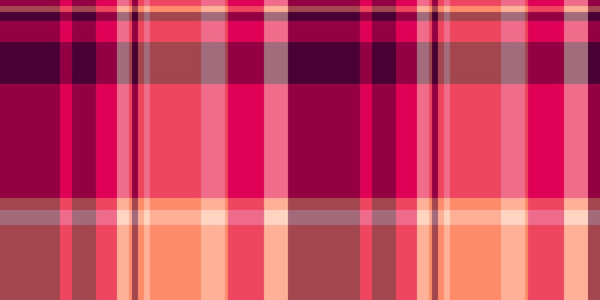 Professional pattern fabric textile, turkish plaid tartan seamless. Wide check texture background in red and pink colors. vector