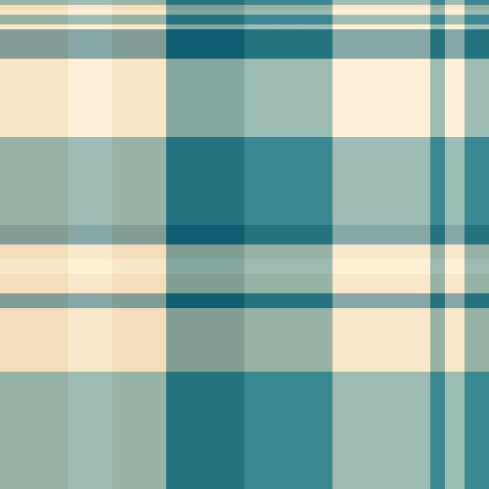 Hispanic plaid pattern, stroke fabric background seamless. Volume tartan textile check texture in pastel and cyan colors. vector
