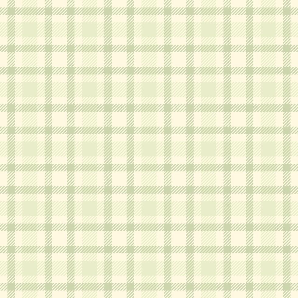 Elegant sage green and cream plaid pattern. Perfect for textile design, website backgrounds, or crafting projects. This subtle, sophisticated texture adds a touch of class to any design. vector